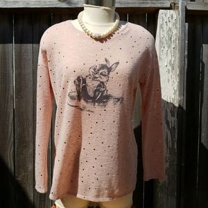 Lauren Conrad Blush Bow Long Sleeve